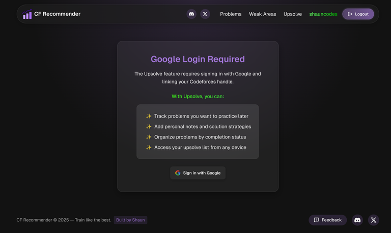 Sign in with google