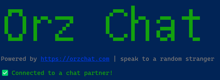 OrzChat CLI in action