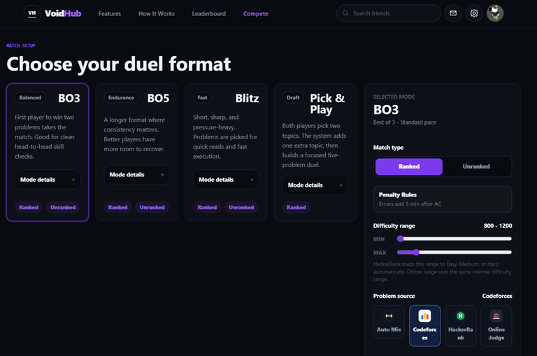 Compete page