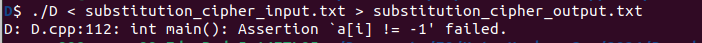 Image showing assertion failed