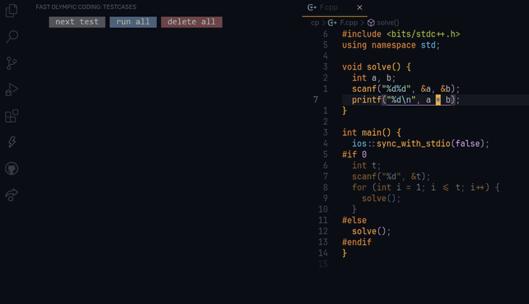 VSCode FastOlympicCoding Demo
