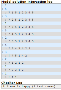 Model solution log