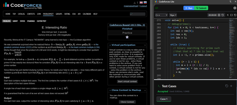 Codeforces Lite Code Runner