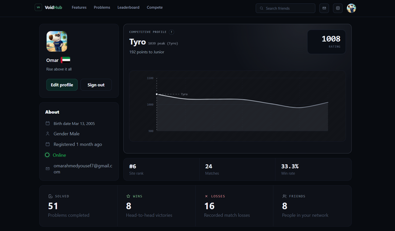 VoidHub profile